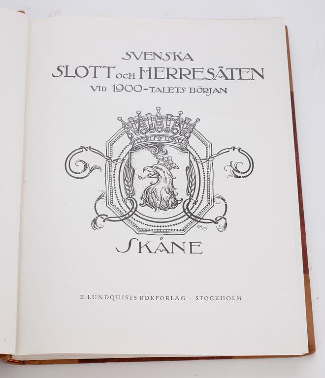 BÖCKER, 14 volymer, Svenska Slott och Herresäten. 1932-1933.