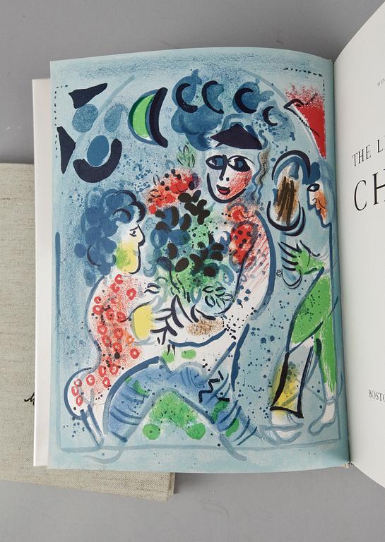 BÖCKER efter MARC CHAGALL, 2 st, Monotypes samt Litograph III.