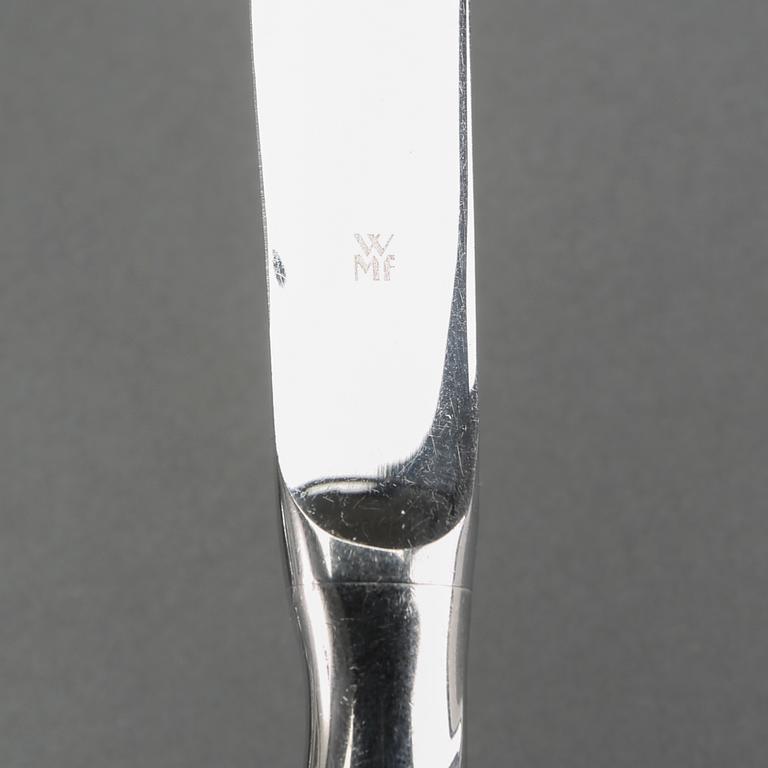 BESTICK, 35 delar, "Onda", rostfritt stål, WMF, Württembergische Metallwarenfabrik, Tyskland, 2000-tal.