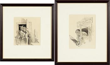 Jenny Nyström, "Här bor doktor allvetande"/De gamla tanterna.