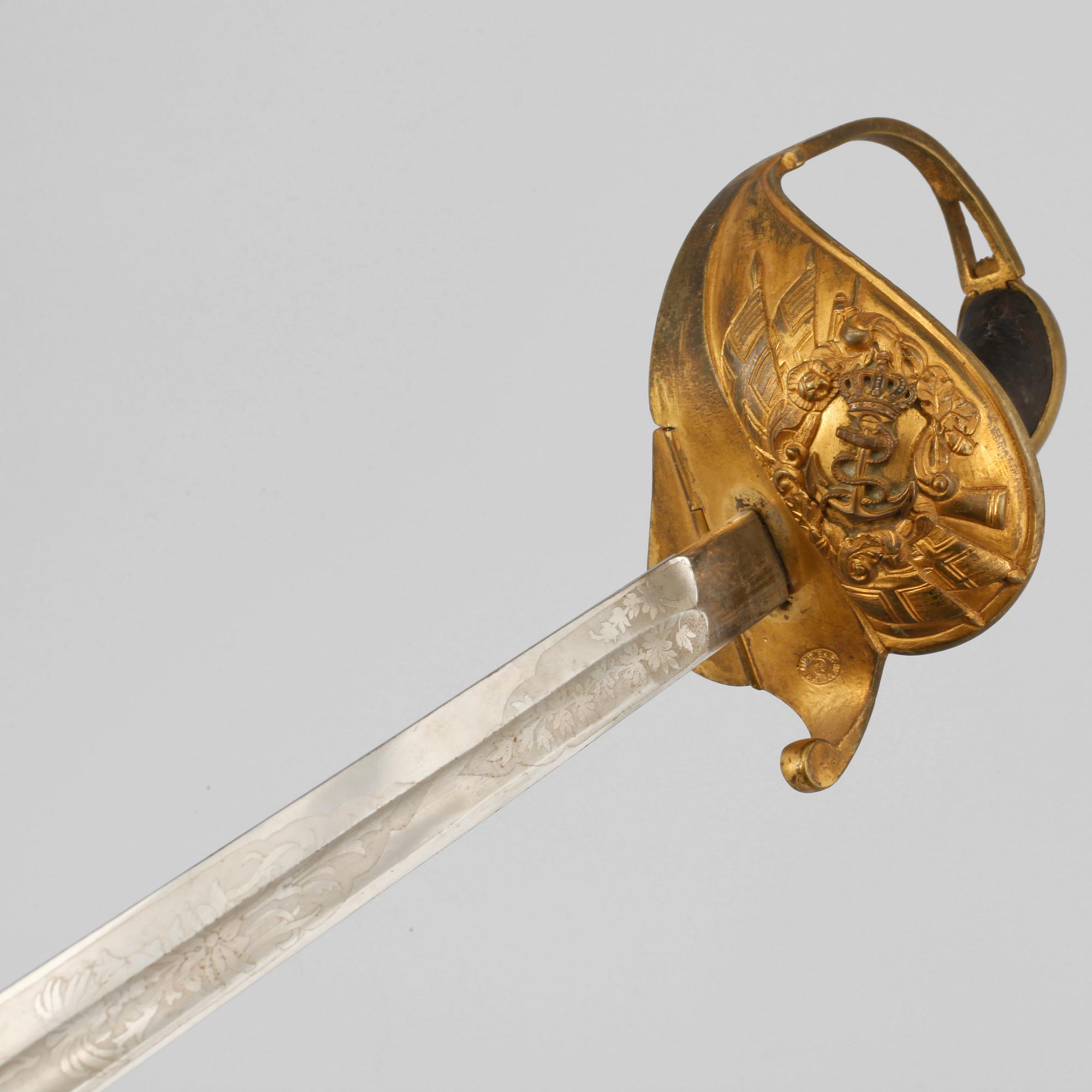 SABEL, m/1878-1915 för underofficer.