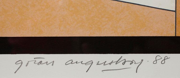 GÖRAN AUGUSTSON, serigrafi, sign. och dat. -88.
