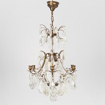 A Rococo style chandelier, mid-20th Century.