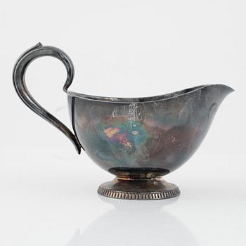 Five silver items, including beaker by Herman Hermansson, Marstrand, Sweden, 1796.