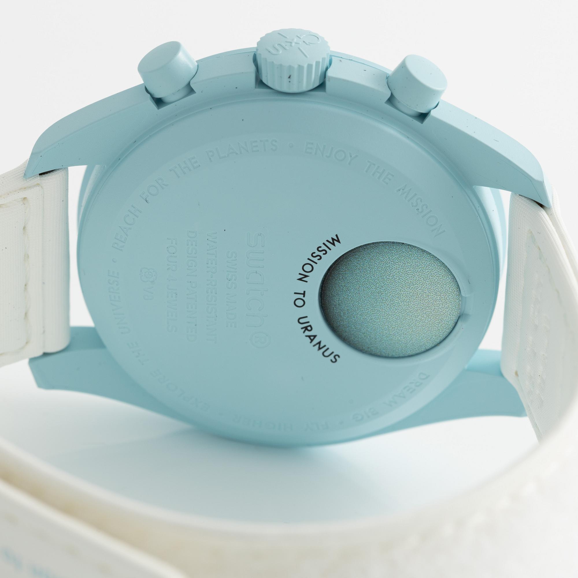 Omega/Swatch, MoonSwatch, "No Reserve", collection of 14 pcs, chronograph, wristwatches, 42 mm.