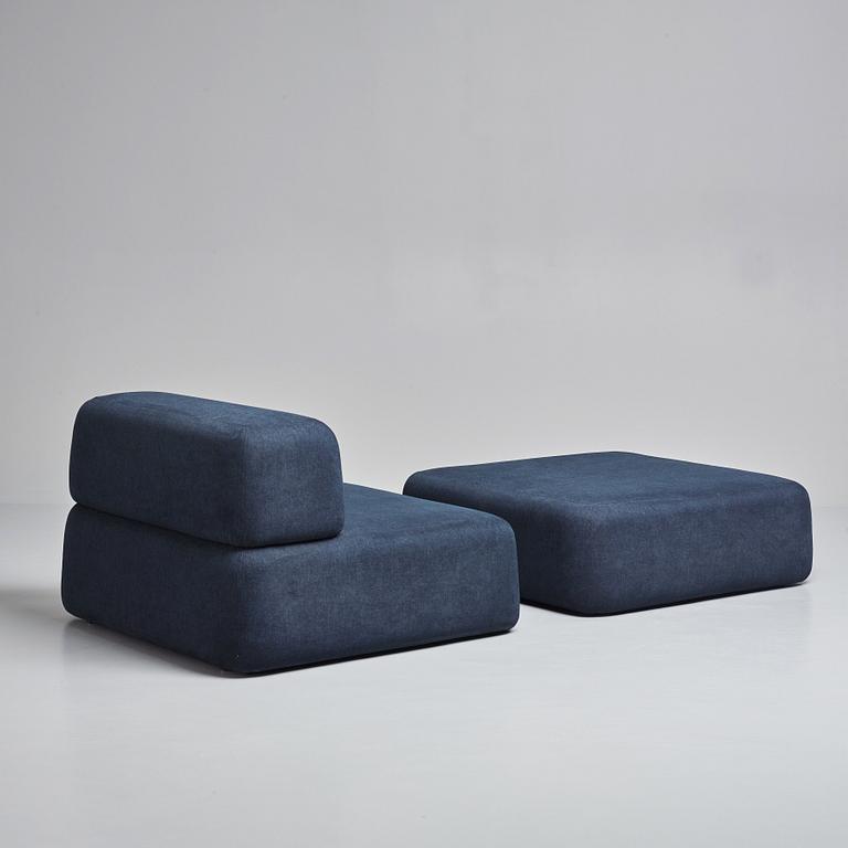 Claesson Koivisto Rune, a "Bonbon" lounge chair and ottoman, Sfera, Japan,
2005.