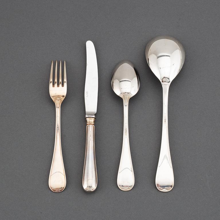 A 37-piece silver cutlery service, GAB, Eskilstuna, 1997-98.