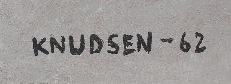 LEIF KNUDSEN, olja på duk, signerad och daterad - 62.