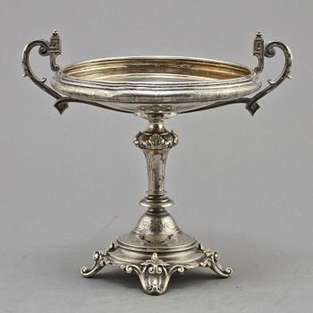 UPPSATSSKÅL, silver, Lars Larson & Co, 1800-talets andra hälft. Vikt 500 g.