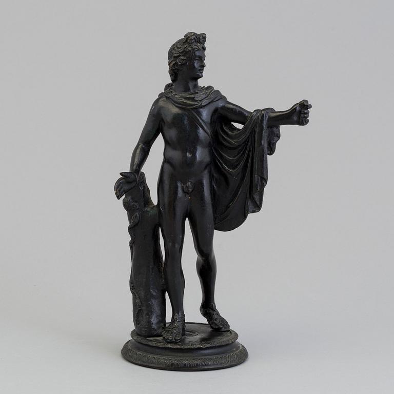 A cast metal sculpture with impressed marks for G Sommer Napoli, second half of the 19th century.