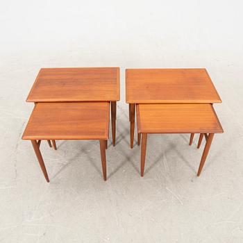 Pair of 1960s Danish nesting tables/side tables.