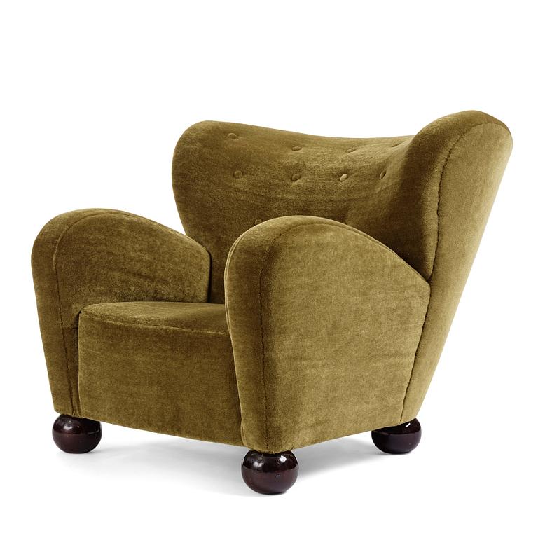 Märta Blomstedt, an 'Aulanko' armchair, Kantosen Puutyö Oy, Finland, designed in 1939 for the Hotel Aulanko in Tammerfors.