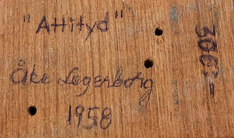 ÅKE LAGERBORG, skulptur, metall. Sign o dat 1958.