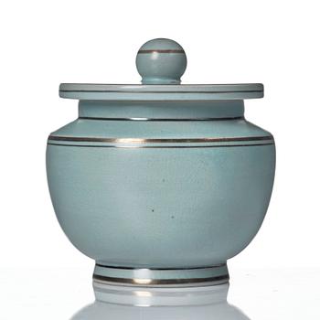 Wilhelm Kåge, an "Aria" ceramic lidded bowl Gustavsberg 1930s.
