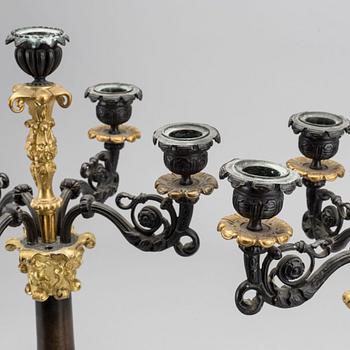 Chandelabra a pair, late 19th century.