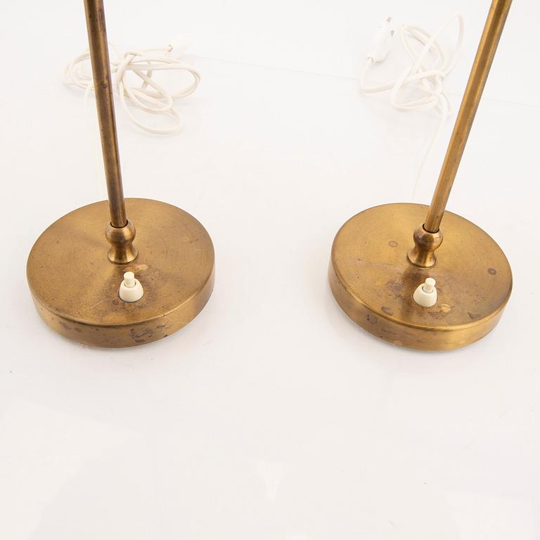 Josef Frank, a pair of brass table lamps model 2332.