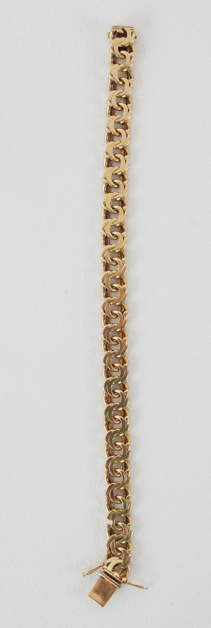 ARMLÄNK, 18K guld, ca 34 gr.