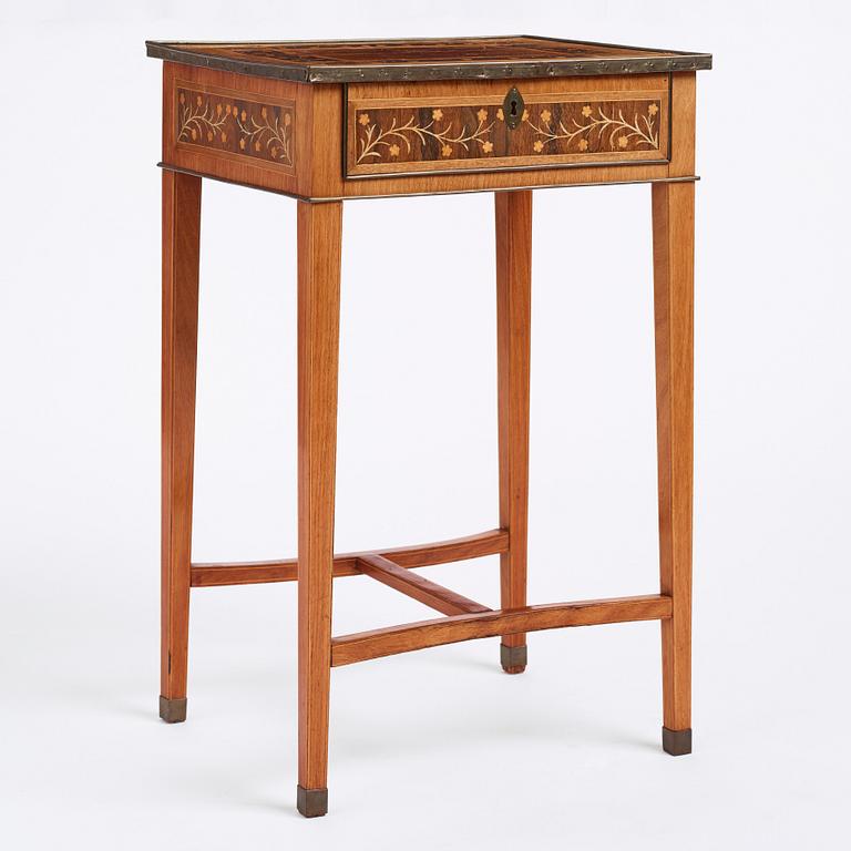 Bord, tillskrivet Jonas Westring (1772-1828) Gränna, ca år 1800, Sengustavianskt.