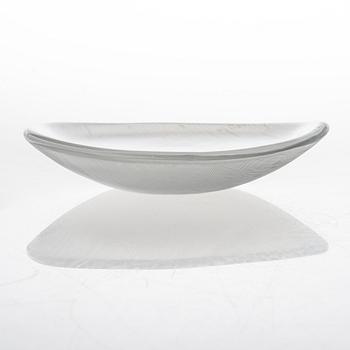 Tapio Wirkkala, skål, glas, modell 3337, signerad Tapio Wirkkala Iittala.