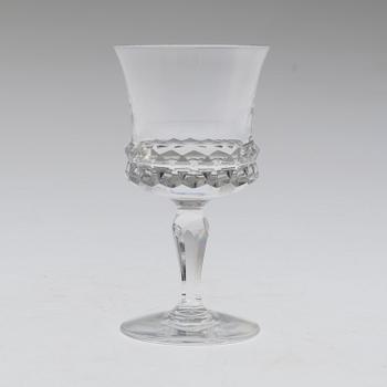 8 sherry glasses, Ingeborg Lundin, Orrefors "Silvia".