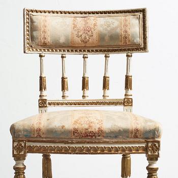 A set of 6 late Gustavian chairs attributed to E Öhrmark.