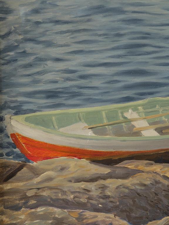 Gustaf Fjaestad, Eka by the stones.