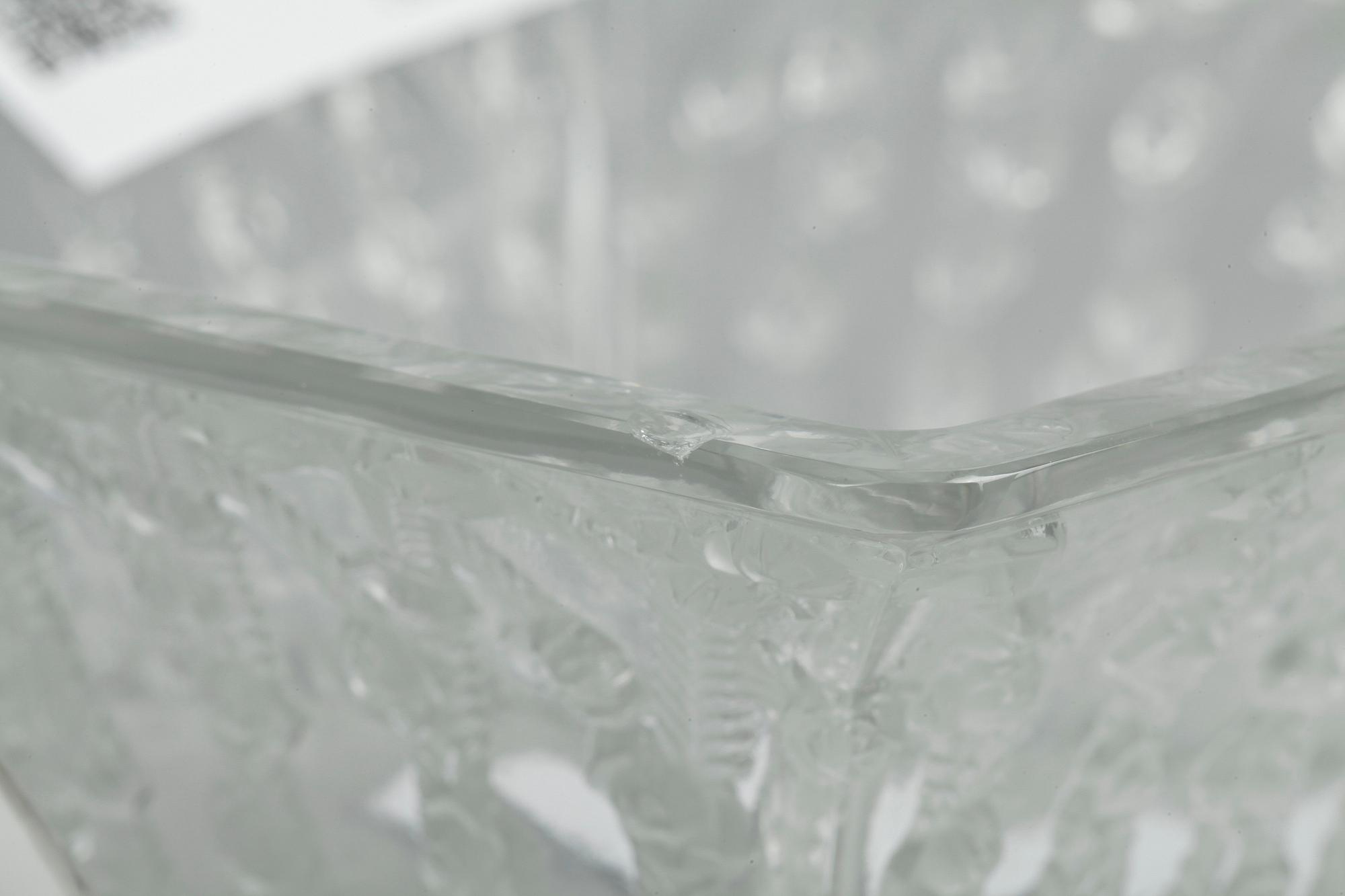 SKÅLFAT, glas, signerad Lalique France.