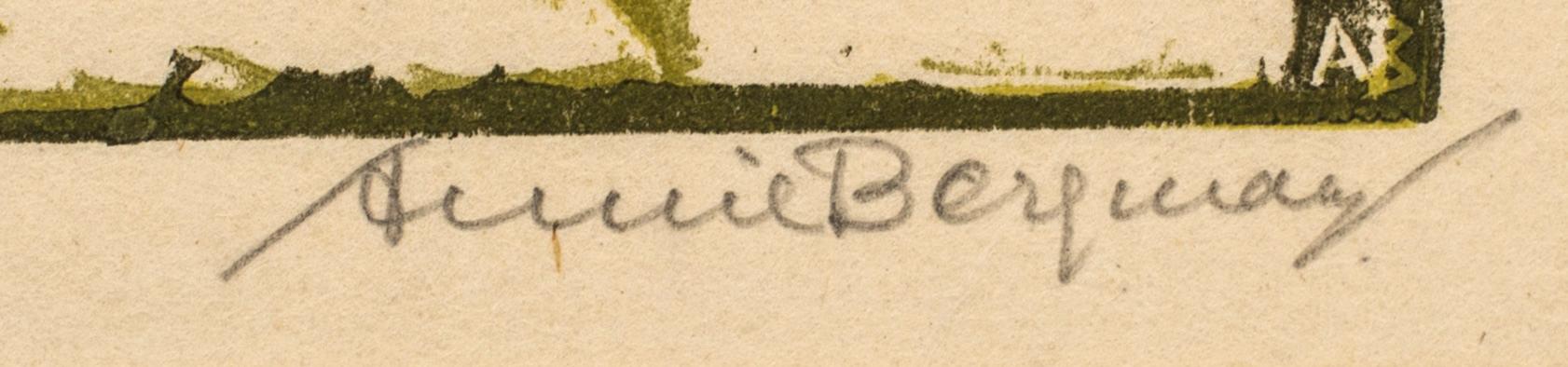 ANNIE BERGMAN, 3 woodcut, signed.