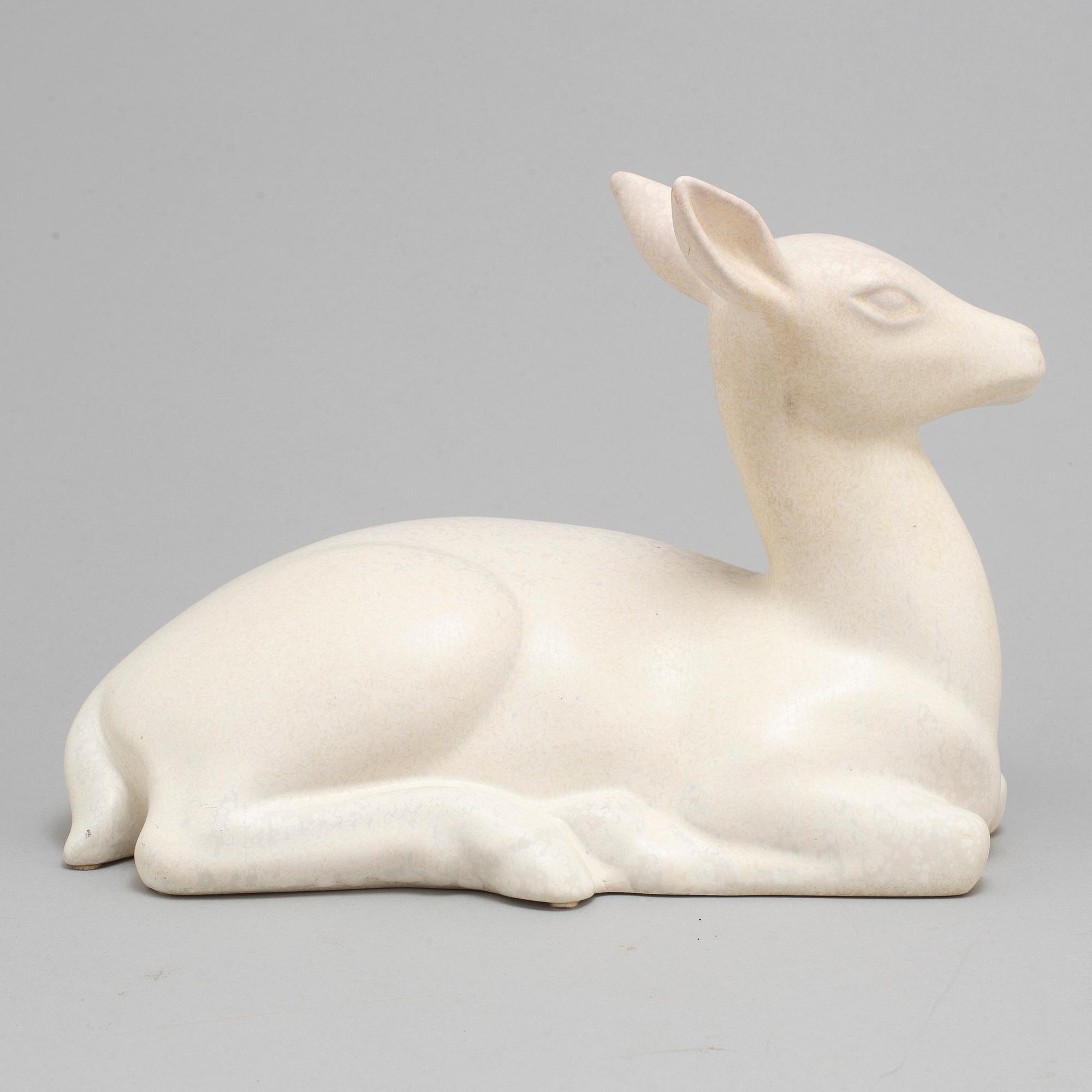 GUNNAR NYLUND, skulptur, stengods, Rörstrand 1940/50-tal.