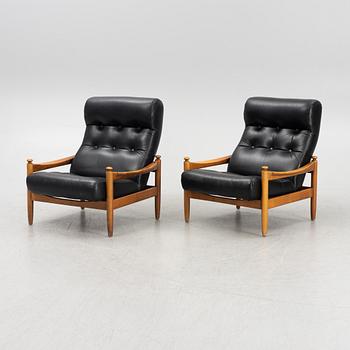 Armchairs, a pair, Sweden, 1960s/70s.