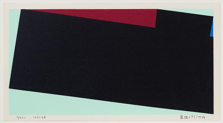 Olle Baertling, silkscreen in colours, 1951-68, signed 37300.