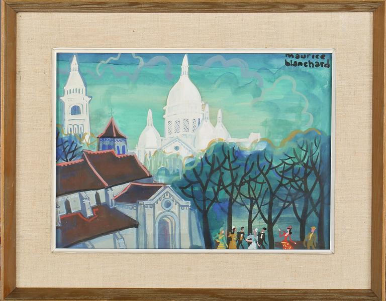 MAURICE BLANCHARD, blandteknik, signerad.