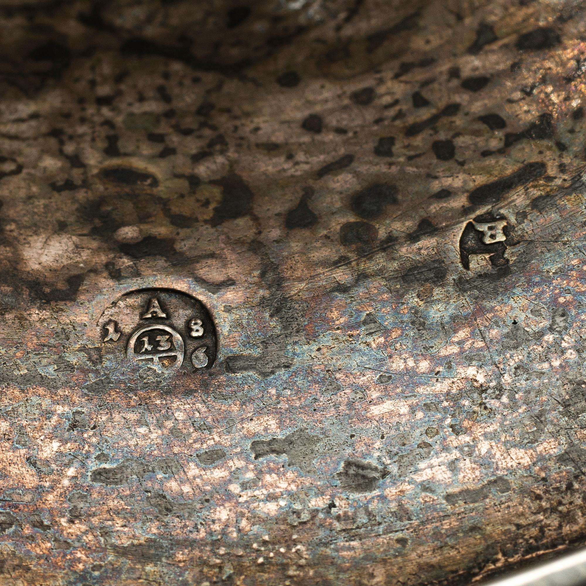 A PAIR OF CANDLESTICKS, silver, Wien 1836?, Benedict Ranninger.