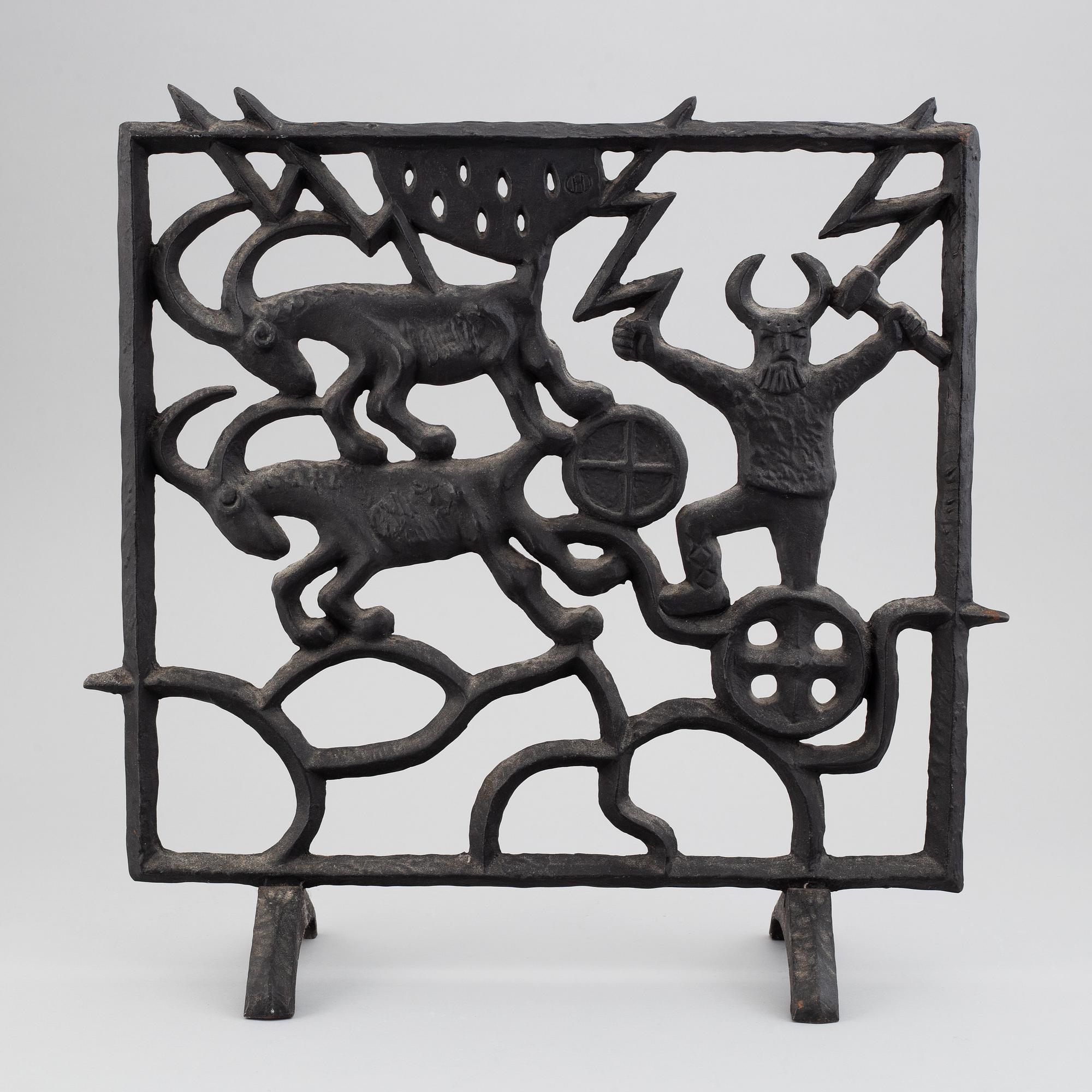 Olle Hermansson, Fire fender, cast iron, Huskvarna.