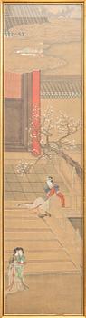 Unknown artist, watercolour on paper, late Qing 19th/20th century.