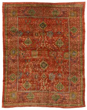327. Gavin Morton, & G.K Robertson attributed, a carpet, Donegal, Killybegs Ireland, ca 435 x 341 cm.