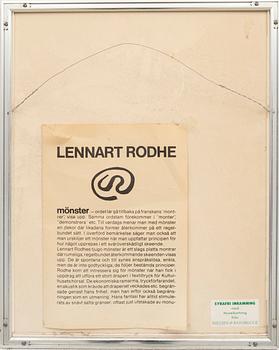 Lennart Rodhe, color screenprint, 1976, signed 22/50.