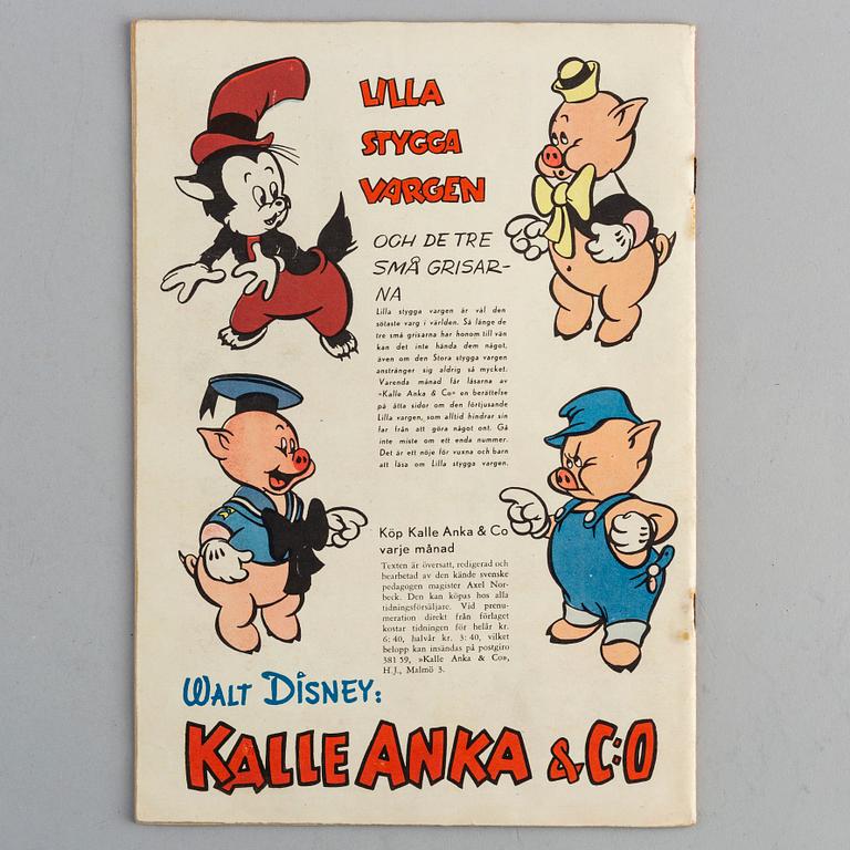 SERIETIDNING, Kalle Anka nr 1, 1949.