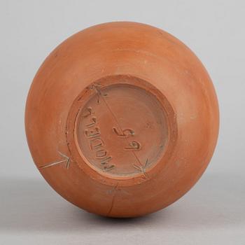 Stig Lindberg, a unique faience prototype, model 65, Gustavsbergs studio, Sweden 1940s.