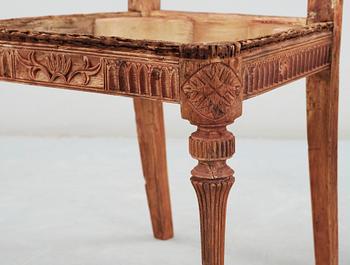STOLAR, ett par, gustavianska, Lindome, omkring 1800.