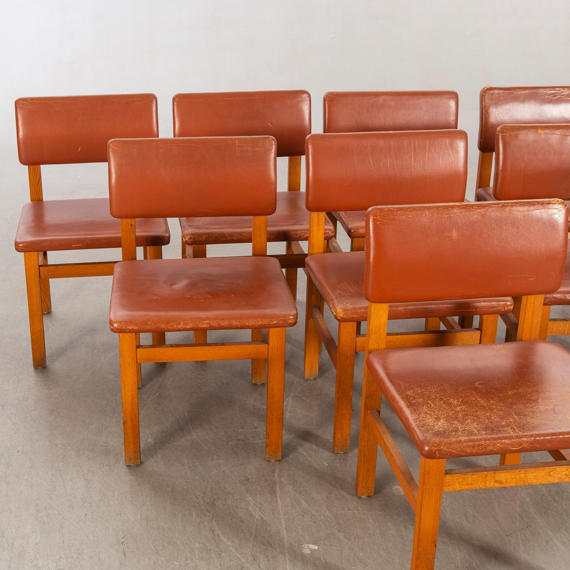 John Kandell, chairs 8 by JE Blomqvist furniture factory Uppsala, 1960s.