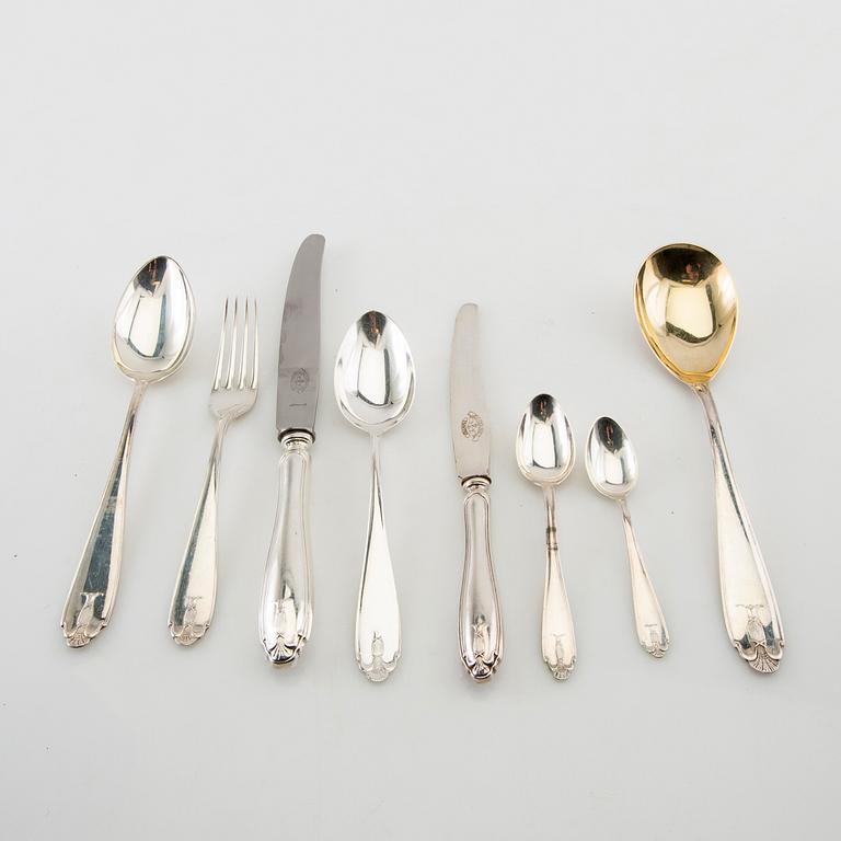 Jacob Ängman, cutlery approx. 96 dlr "Vasa" silver GAB Stockholm 1920s-30s.