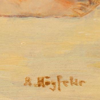 Robert Högfeldt, oil on board, signed.