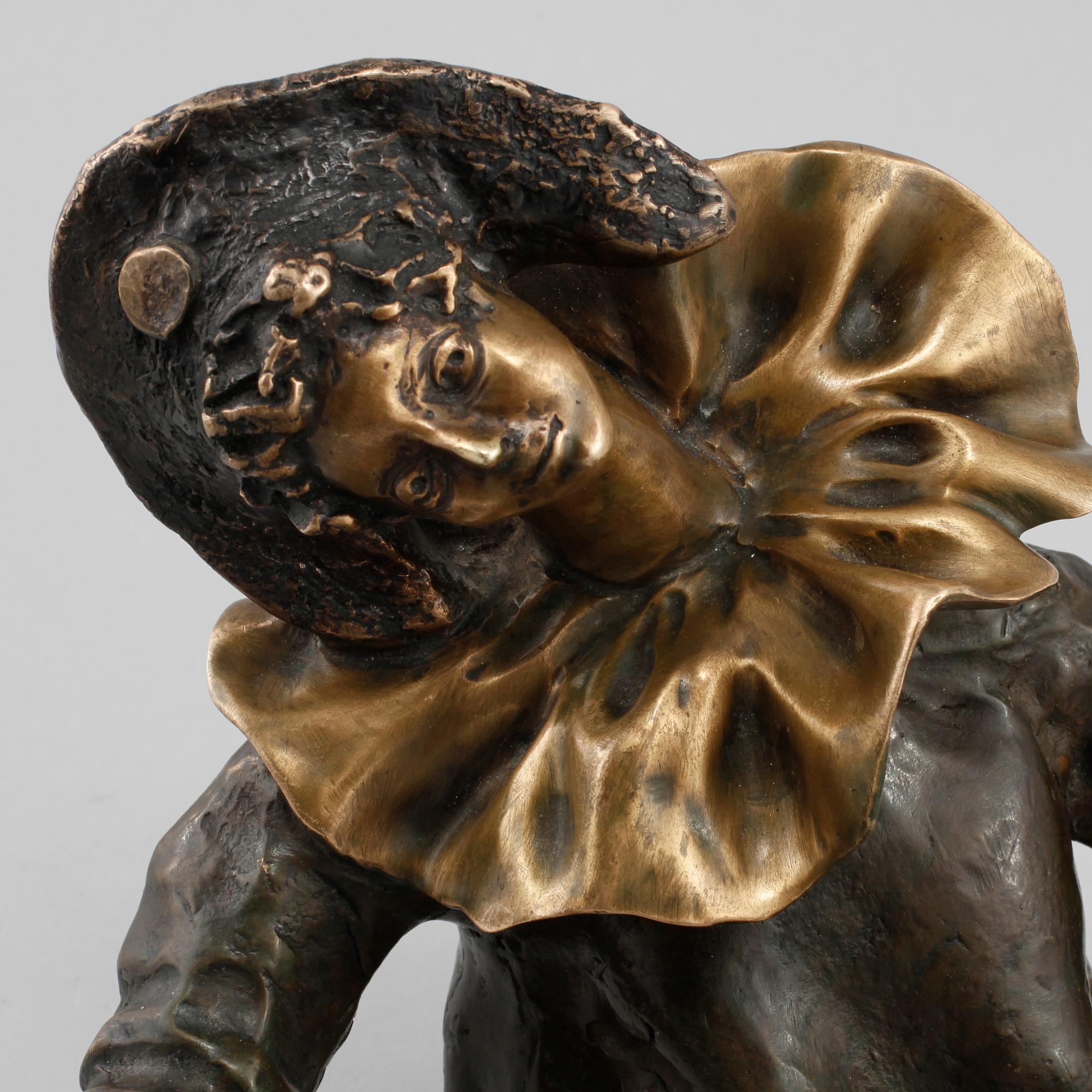 SKULPTUR, brons, otydligt signerad, daterad 1981 och numrerad 7/8.