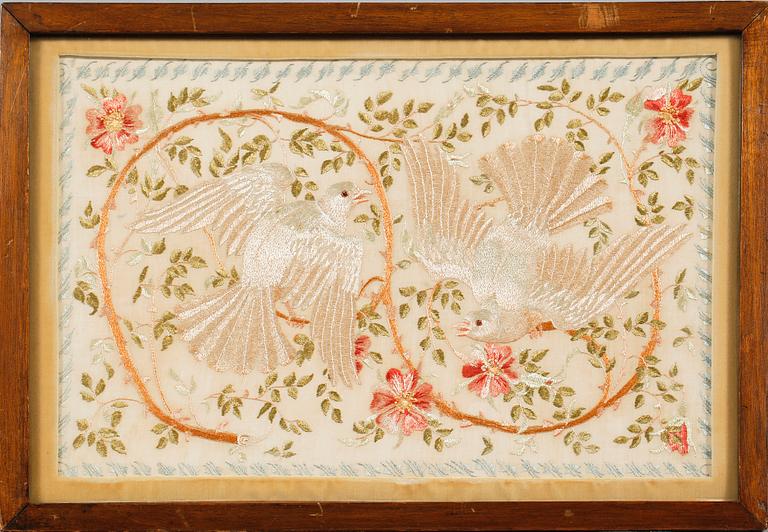 SIDENBRODERI, 1800-tal.