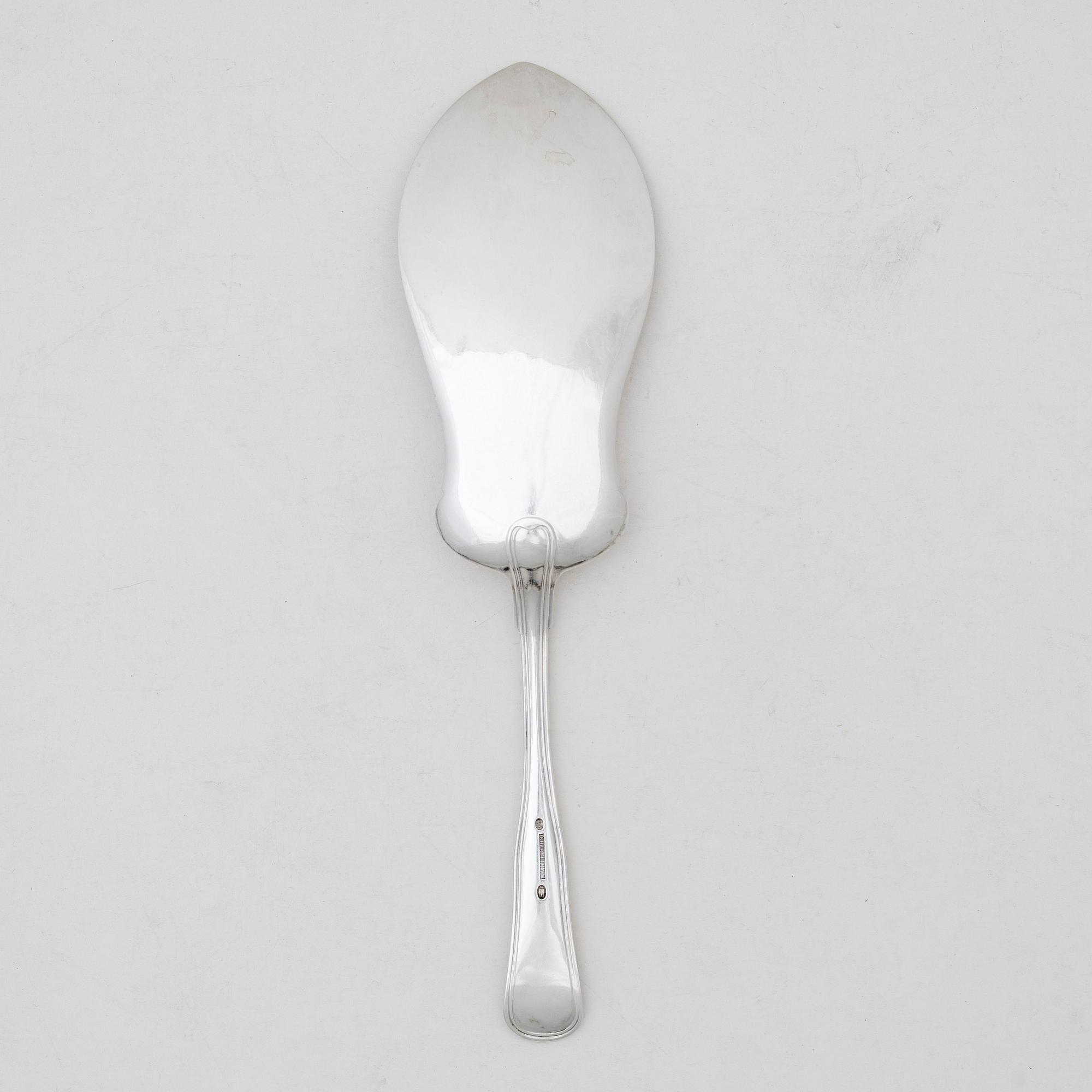 Tårtspade, silver, Danmark 1870-tal.