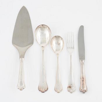 A Swedish Silver Cutlery, model 'Symfoni', mark of Mema, Lidköping 1950-70s (19 pieces).
