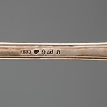 PARTI SILVER, 21 delar, bl. a GAB, 1928. Tot vikt 500 gram.