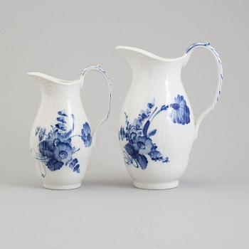 A 83 pcsporcelin service, 'Blå Blomst', Royal Copenhagen, Denmark, second half of the 20th century.