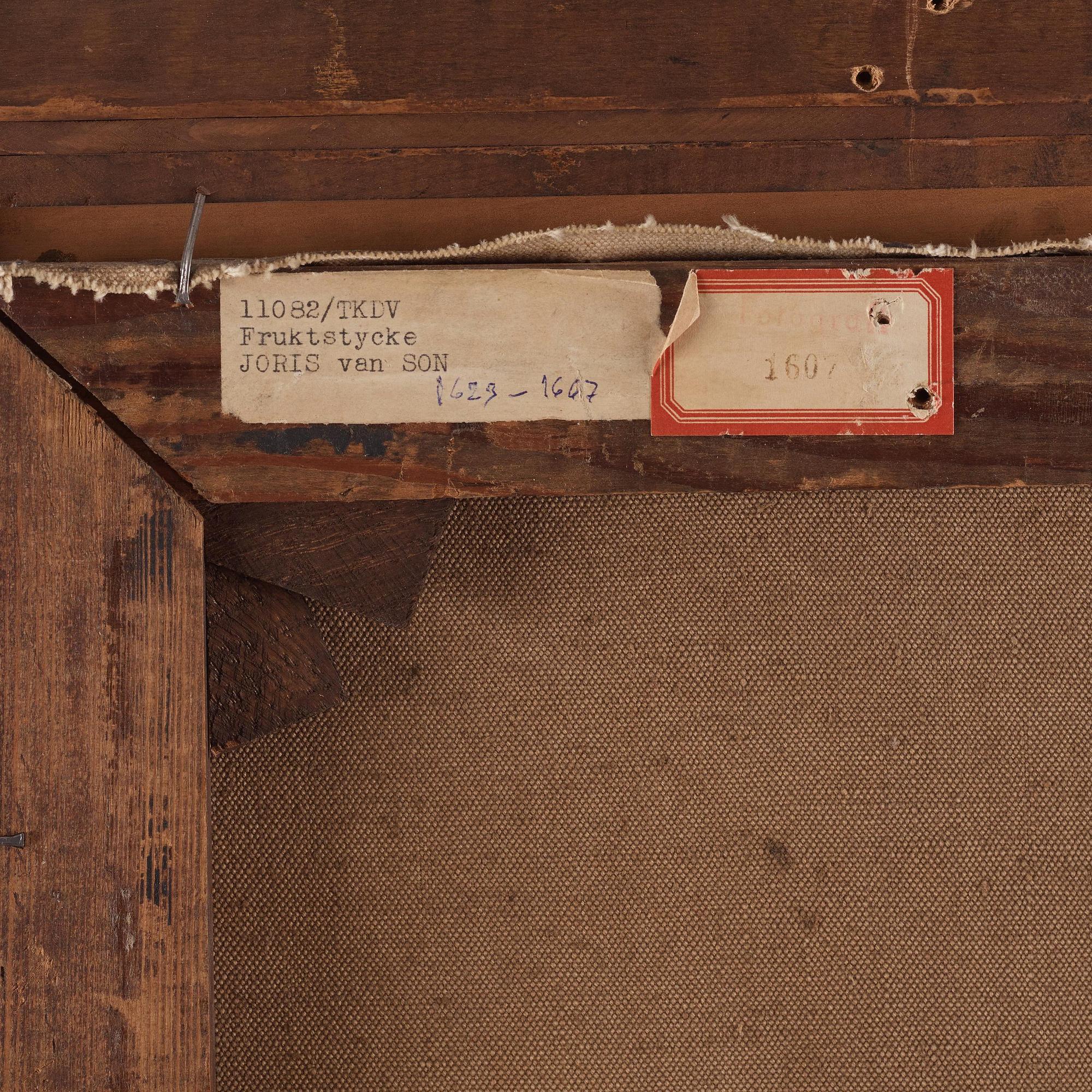 Joris van Son, attributed to, Fruit pieces, a pair.